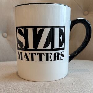 Black and White Mug - Size Matters